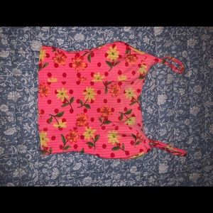 Vintage neon tankini top size 10